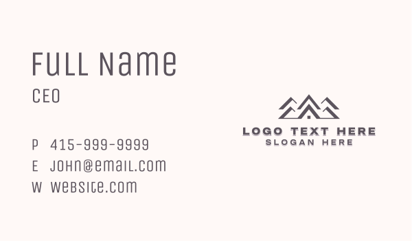 Realtor Roofing Property Business Card Design Image Preview