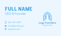 Blue House Builder  Business Card Image Preview