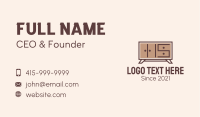 Brown Wooden Cabinet Business Card Image Preview