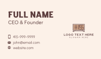 Brown Wooden Cabinet Business Card Preview