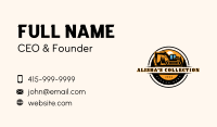 Excavator Contractor Backhoe Business Card Image Preview