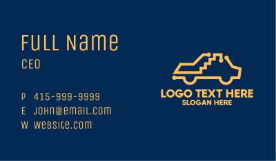 Simple Yellow Taxi Business Card