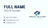 Sprayer Cleaning Janitorial Business Card Design