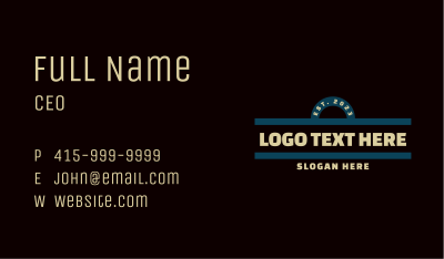 Basic Banner Wordmark  Business Card Image Preview