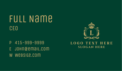 Royalty Crown Jewelry Business Card