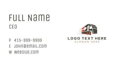 Fast Arrow Trucking Business Card Image Preview
