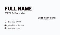 Minimalist Business Wordmark Business Card Image Preview