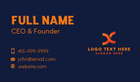 Infinite Letter X Business Business Card Design