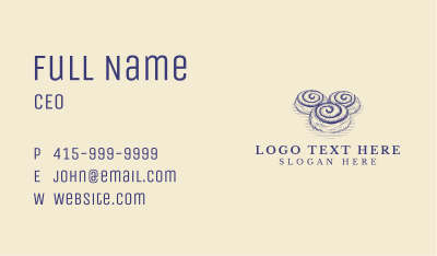 Cinnamon Roll Bread Business Card Image Preview