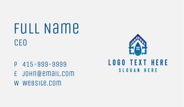 Pipe House Plumbing Business Card Design Image Preview