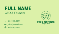 Green Leaf Lion  Business Card Image Preview