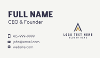 North Arrow Letter A Business Card Design