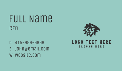 Tribal Eagle Head Business Card Image Preview