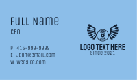 Blue Wing Record  Business Card Image Preview