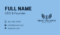 Blue Wing Record  Business Card Image Preview