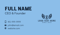 Blue Wing Record  Business Card Design