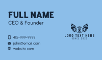 Blue Wing Record  Business Card Preview