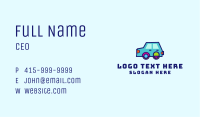 Colorful Toy Car Business Card Image Preview