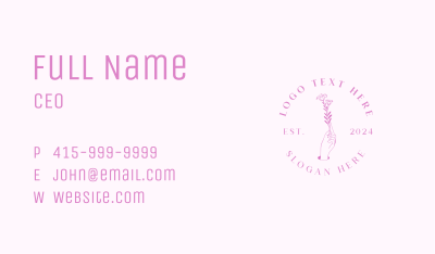 Flower Hand Florist Business Card Image Preview
