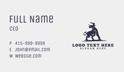 Wild Ox Toro Business Card Image Preview