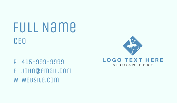 Carpet Cleaning Vacuum Business Card Design Image Preview