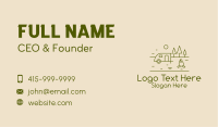 Campsite Outline Business Card Image Preview