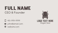 Distribution Trucking Company Business Card Preview