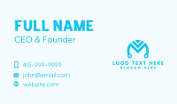 Digital Tech Letter M Business Card Preview