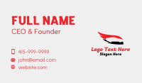 Flaming Wing Race Car Business Card Image Preview