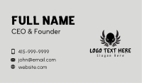 Skull Wings Tattoo Business Card Image Preview