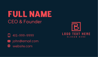  Digital Tech Gaming Letter B Business Card Design