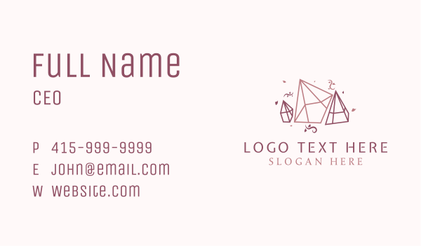 Deluxe Glam Diamond  Business Card Design Image Preview