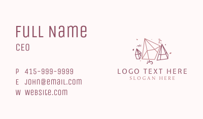 Deluxe Glam Diamond  Business Card Image Preview