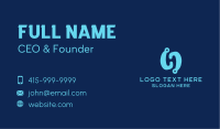 Generic Blue Circuit Symbol Business Card Design