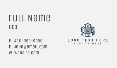 House  Construction Property Business Card Image Preview