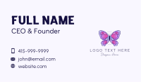 Floral Butterfly Wings Business Card Image Preview