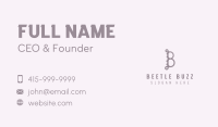 Generic Boutique Letter B Business Card Image Preview