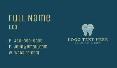 Abstract Molar Tooth  Business Card Image Preview