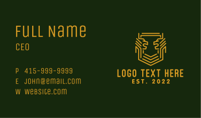 Lion Insurance Crest  Business Card Image Preview