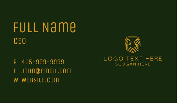 Lion Insurance Crest  Business Card Design Image Preview