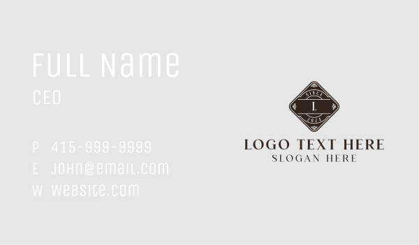 Artisanal Brand Studio Business Card Design Image Preview