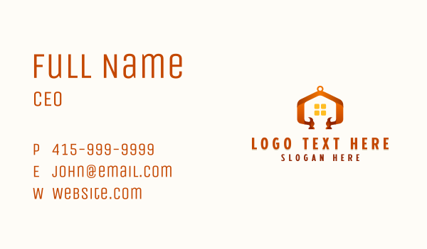 Construction Home Improvement Business Card Design Image Preview