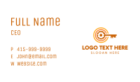 Gear Key Letter C Business Card Image Preview