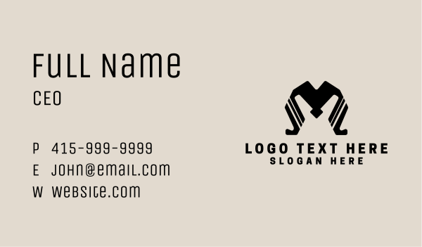 Tattoo Artist Letter M Business Card Design Image Preview