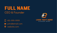 Thunderbolt Energy Letter E Business Card Image Preview