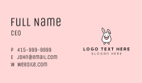 Happy Bunny Rabbit Kid Business Card Image Preview