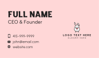 Happy Bunny Rabbit Kid Business Card Image Preview