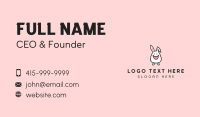 Happy Bunny Rabbit Kid Business Card Preview