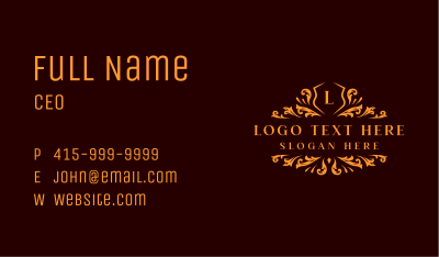 Luxury Ornament Boutique Business Card Image Preview