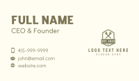 Wrench Repair Hardware Badge Business Card Image Preview